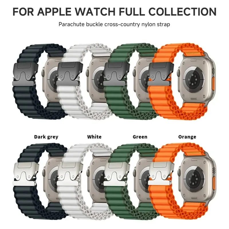 Nylon Strap for Apple Watch Series 11 10 46mm 42mm Ultra 3/2 49mm Breathable Wristband IWatch 9 8 7 6 5 3 SE 45mm 41mm 44mm 40mm