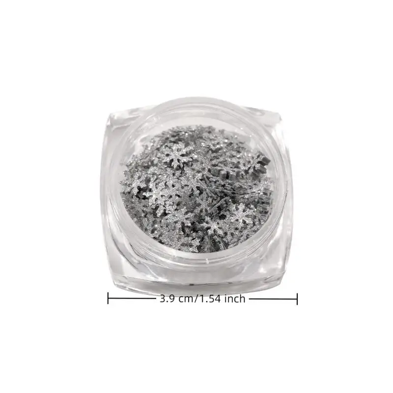 Flocon de neige Nail Art flocons ongles paillettes scintillantes flocons de noël paillettes Nail Art décoration autocollant conseils breloque pour ongles