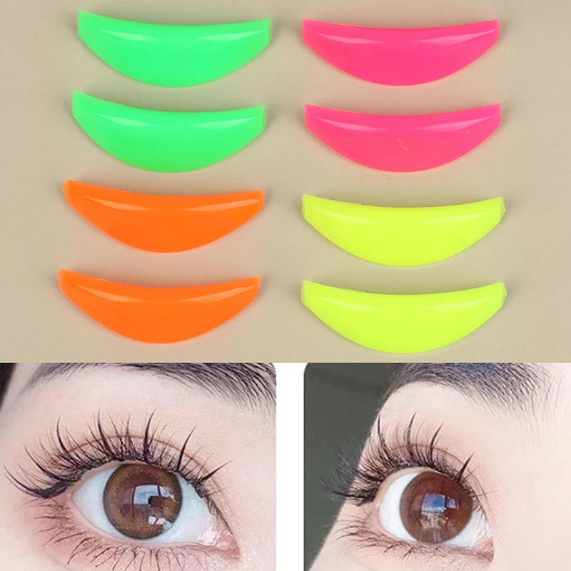 4 Pairs Silicone Eyelash Perming Pads Eye Curler Rods  Lash Lifting Pads Eyelash Curler Accessories Applicator Tools