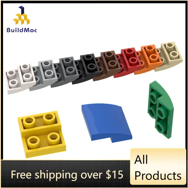 

10PCS High-Tech Assemble Particle 32803 2x2 Reverse Curved Brick Building Blocks Kit Replaceable Part Toy For Children Gift