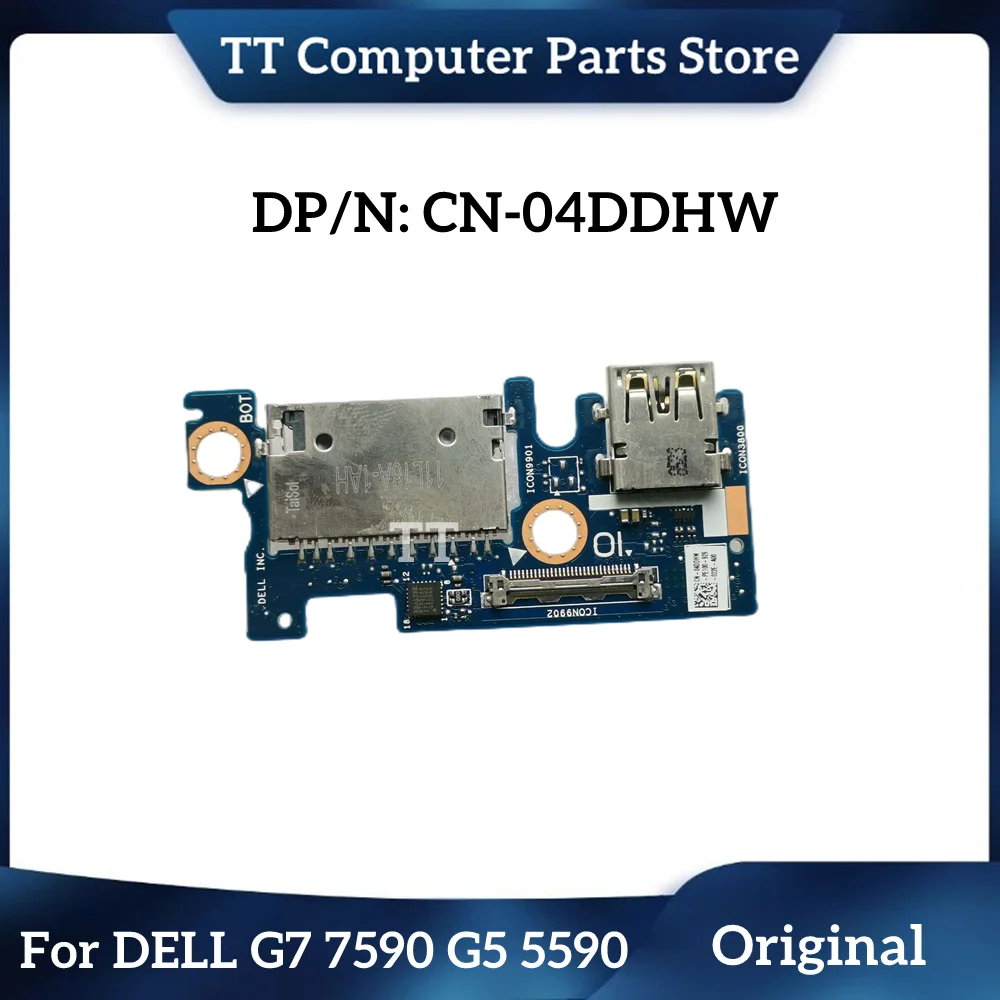 

TT New Original For Dell 15 G7 7590 G5 5590 USB Card Reader IO Board CN-04DDHW 04DDHW 4DDHW 0JTDKF JTDKF Fast Ship