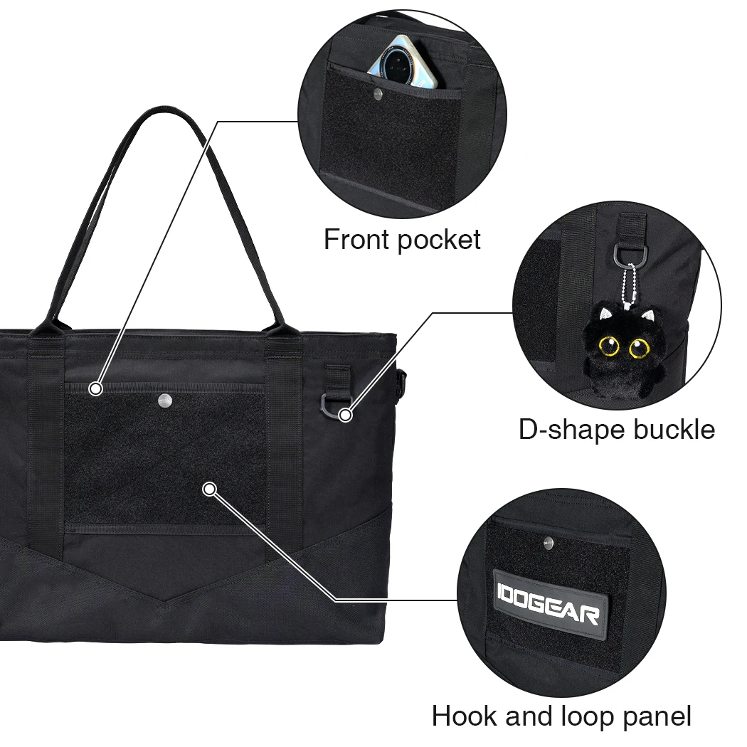 حقيبة حمل تكتيكية محمولة من IDOGEAR، حقيبة تخزين أدوات خارجية ذات سعة كبيرة