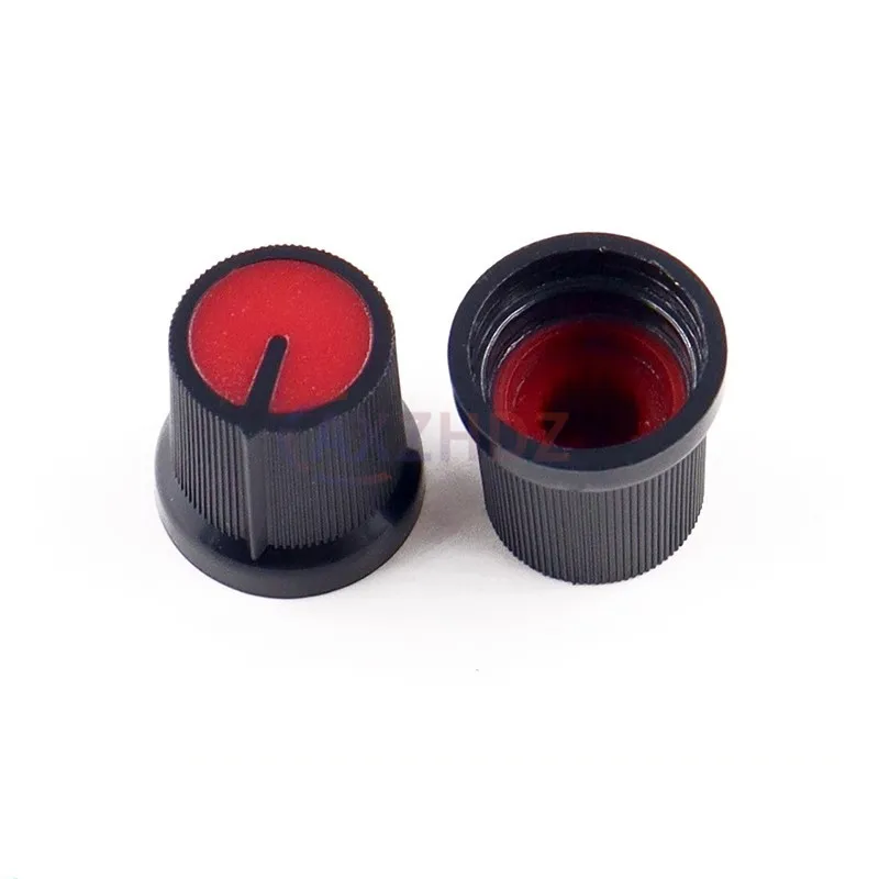 20PCS 15*17mm WH148 AG3 전위차계 노브 캡 AG3 플라스틱 노브 직경 6mm 플럼 핸들 노란색 주황색 파란색 흰색 빨간색