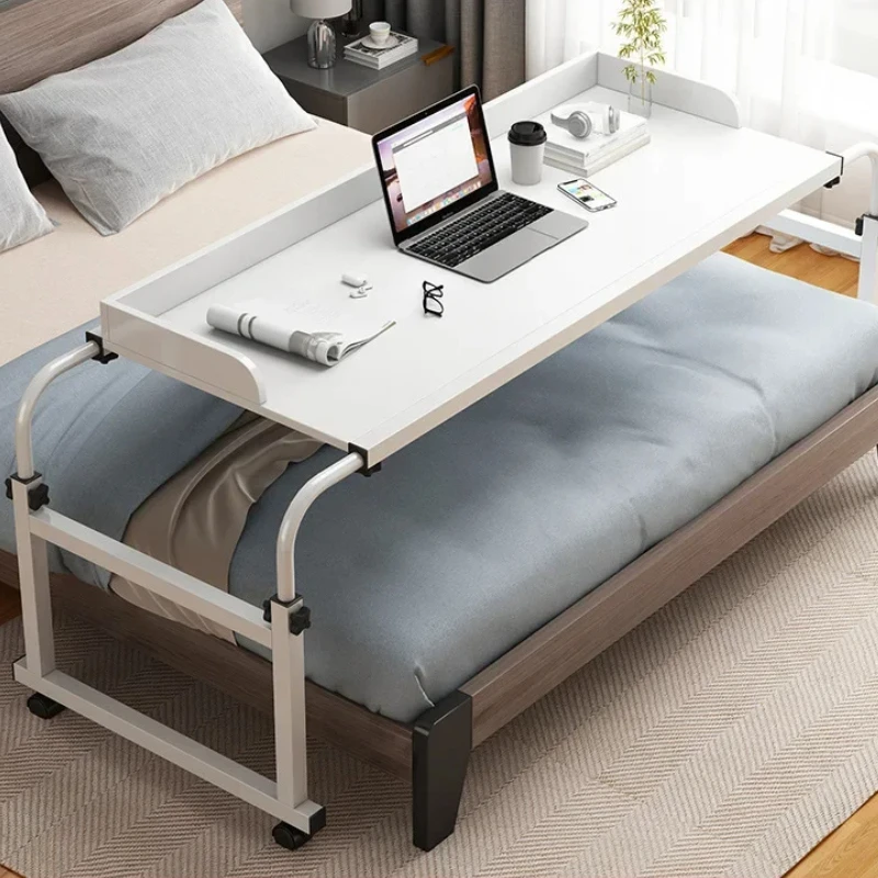 Length& Height Adjustable Rolling Table Computer Desk Home Office Writing Desk Notebook Table Top Desk Sofa Bed Across The Bed