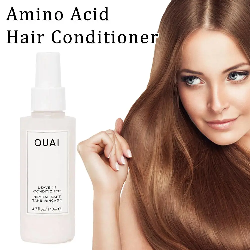 

Бессмываемый кондиционер OUAI с аминокислотами, 140 мл: Питание, увлажнение, защита от пушистости, термозащита, восстановление секущихся кончиков, уход за волосами