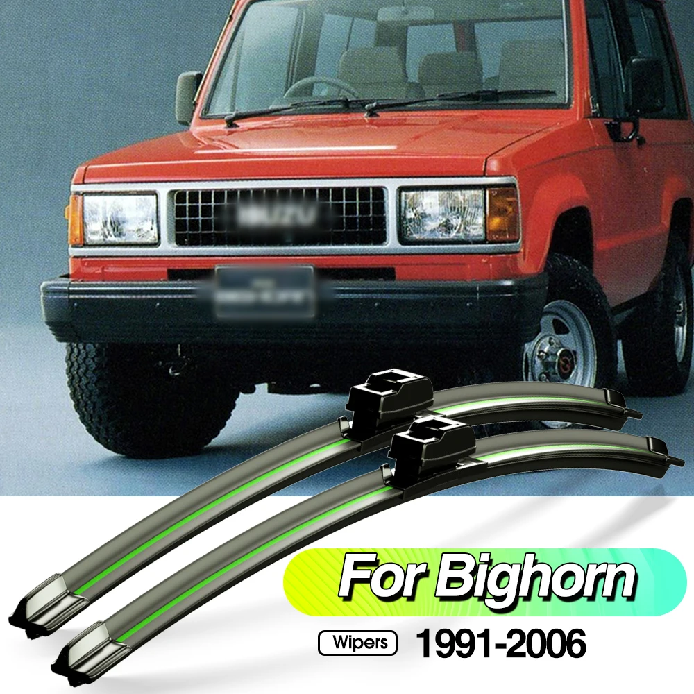 For Isuzu Bighorn 1991-2006 2pcs Front Windshield Wiper Blades Windscreen Window Accessories 1992 1998 2002 2003 2004 2005