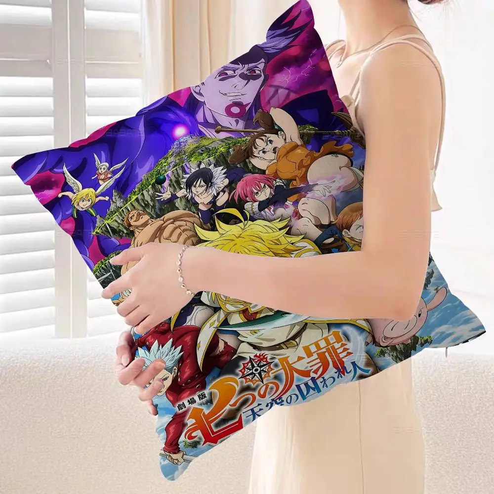 غطاء وسادة إبداعي بتصميم الخطايا السبع المميتة، غطاء وسادة ديكور للعطلات #6