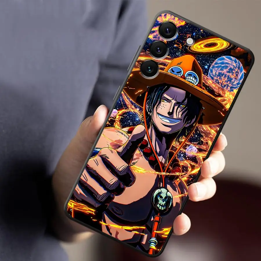 Чехол One Piece Cool Portgas·D· Ace для Samsung Galaxy A73 A52 A55 A35 A35 A32 A53 A22 A56 A33 A72 A24 A25 A25 A23 A54 Soft Cover