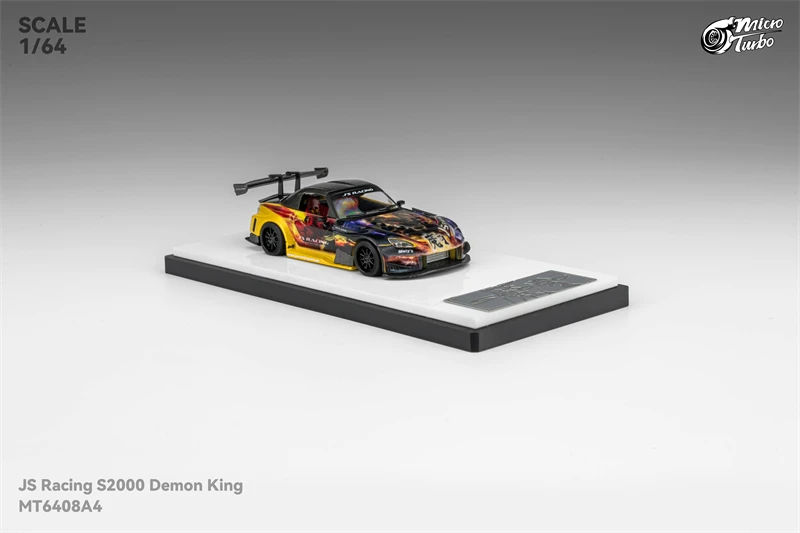 MT MicroTurbo 1:64 J'S Racing S2000 AP1 Demon King APAXPO 2025 Diecast نموذج سيارة #5
