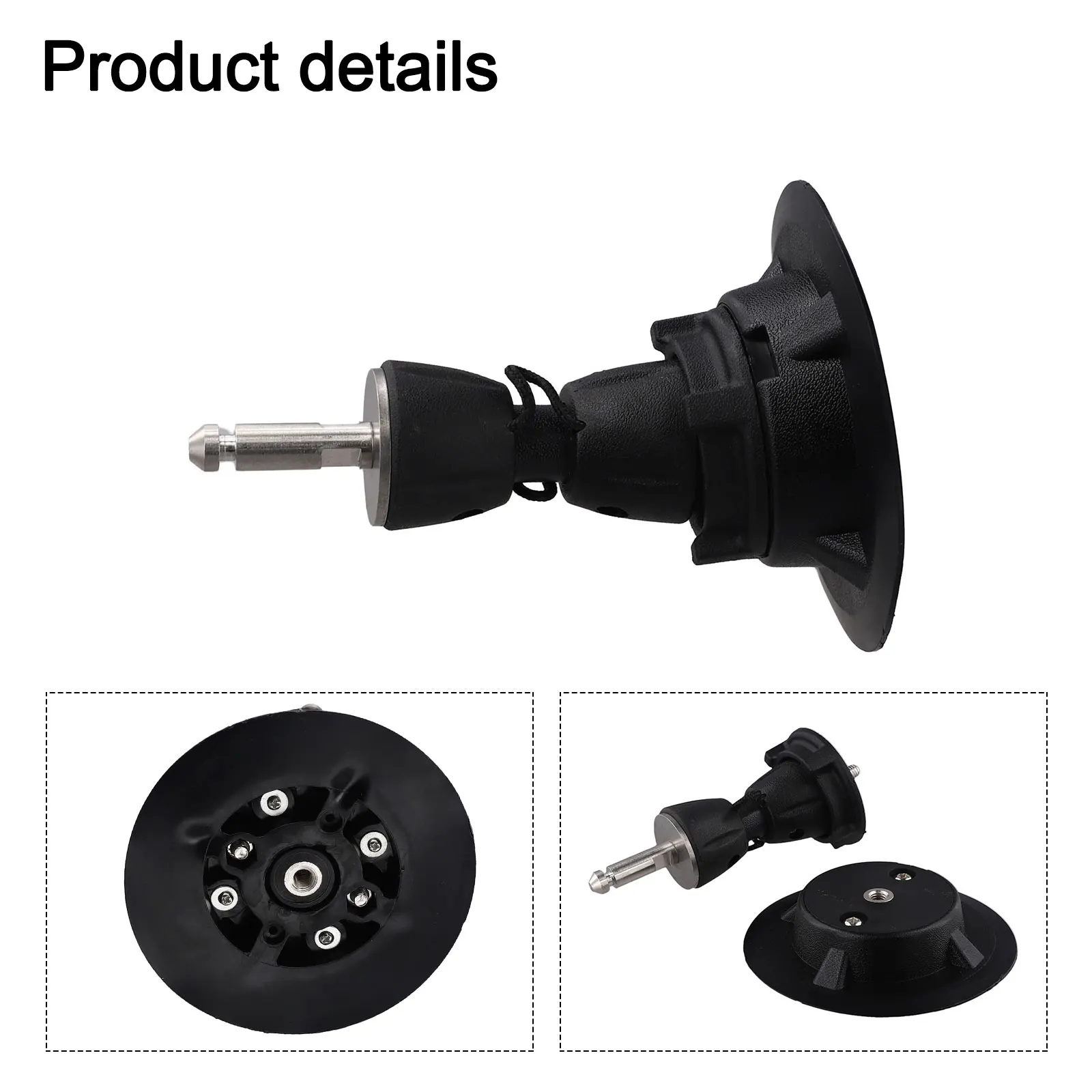 Black PVC Windsurfing Mast Base Plate 360 Degree Swivel Sail Foot Tendon Joint For Surf Board Water Sports Equipment Accessories