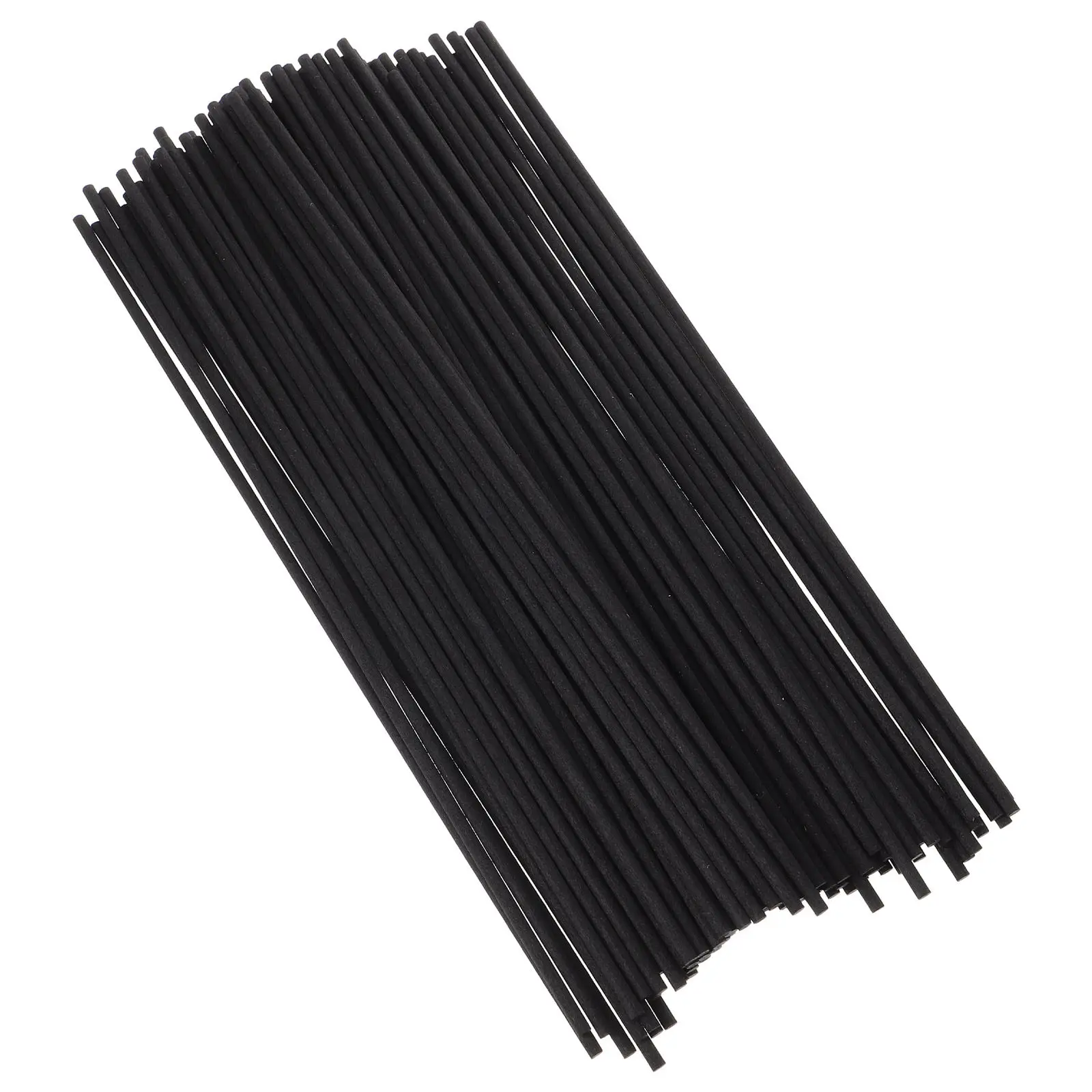 

100Pcs Room Fragrance Sticks Black Fibre Diffuser Refill for Essential Oils Aroma Diffuser Rods Home Bathroom Scent Enhancer