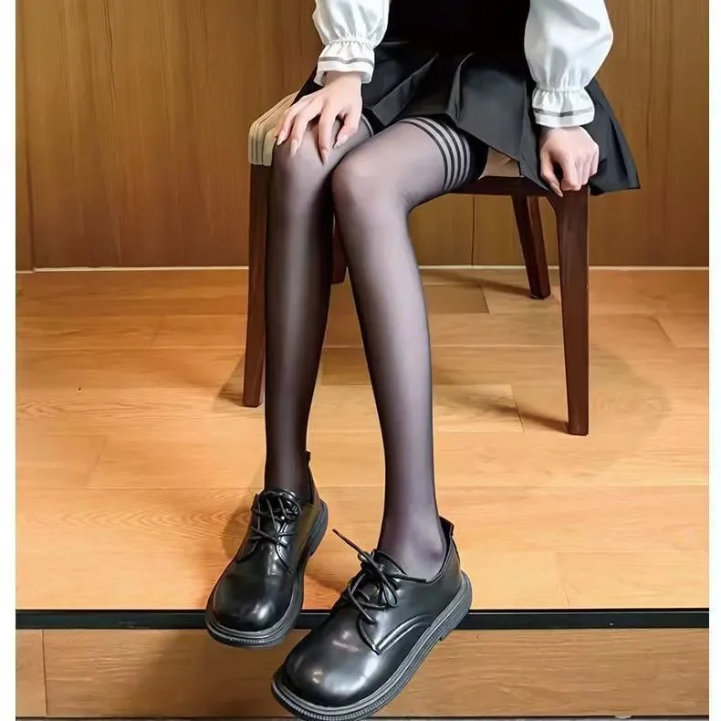 Sexy Striped Long Sock Women Thigh High Socks Over The Knee Stockings Japanese Lolita Ladies Girls Knee