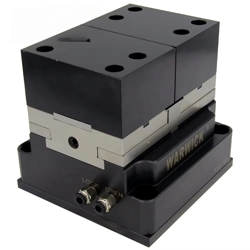 KSP-100 CNC كتل قوة لقط دقيقة ملزمة هوائية دوارة ذاتية التمركز