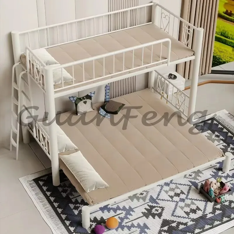 1.8m Wide Adult Convertible Bunk Bed, Retractable Foldable Dual Purpose Elevated Bed