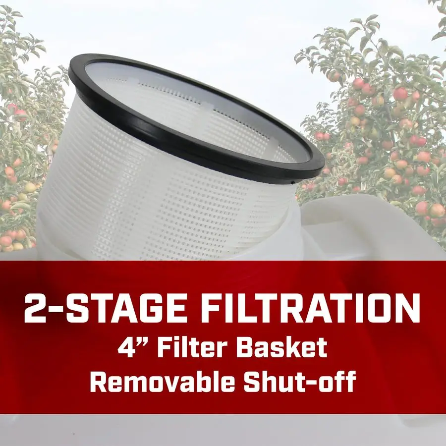 60124 4 Gallonen 20 V wiederaufladbares Rucksacksprühgerät mit internem Akku, hergestellt in den USA, 1 Packung, durchscheinendes Weiß