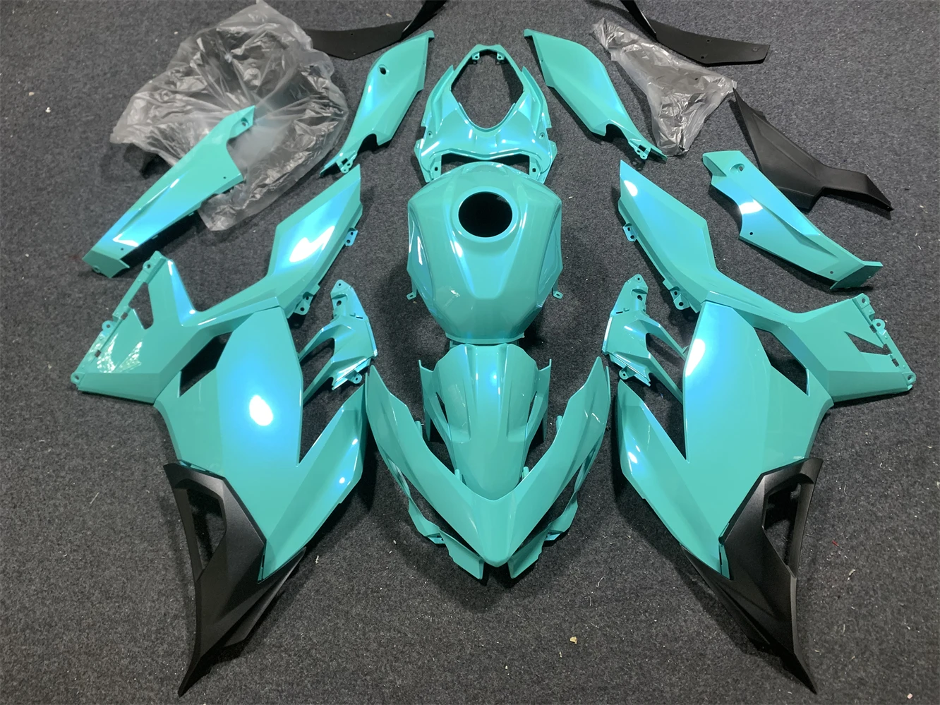 

Комплект обтекателя кузова для KAWASAKI Z Ninja 400 2018 2019 2020 2021 2022 2023 Z400 Ninja400 EX ZX Z EX400 ZX400 Brilliant blu