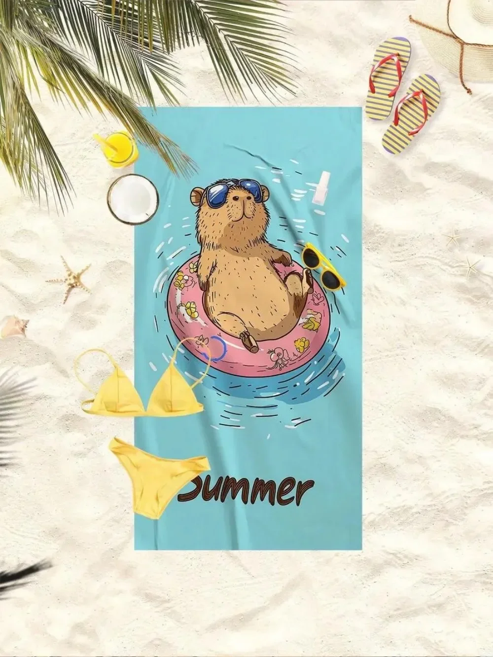 toalha-de-praia-de-microfibra-engracada-com-capivara-toalha-de-banho-de-verao-com-animal-fofo-manta-de-viagem-kawaii-moderna-para-mulheres-criancas-e-adolescentes-–-Otima-opcao-de-presente