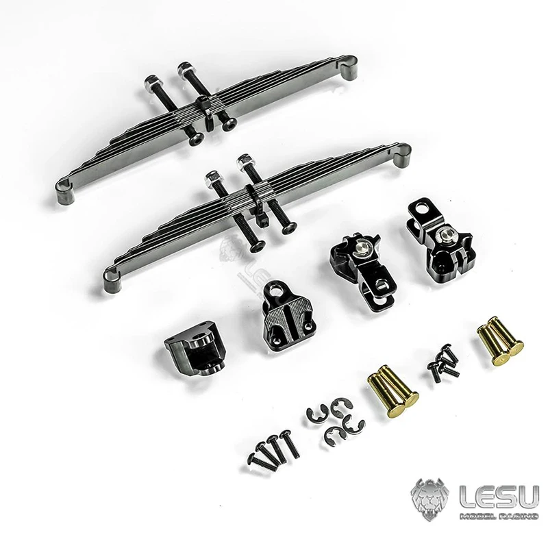 LESU metal simulation power front axle leaf spring front suspension X-8011 suitable for Tamiya 1/14 RC truck upgrade parts