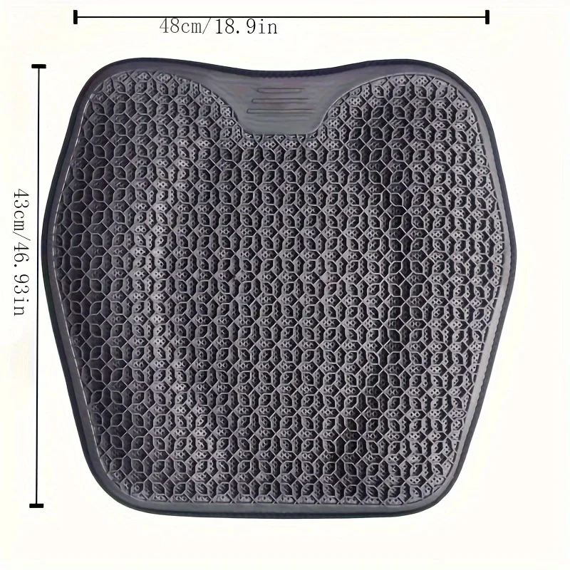 1PC Honeycomb Gel Seat Cushion Breathable Ergonomic Chair Pad for Car Office Home, Washable Lightweight Support image 2