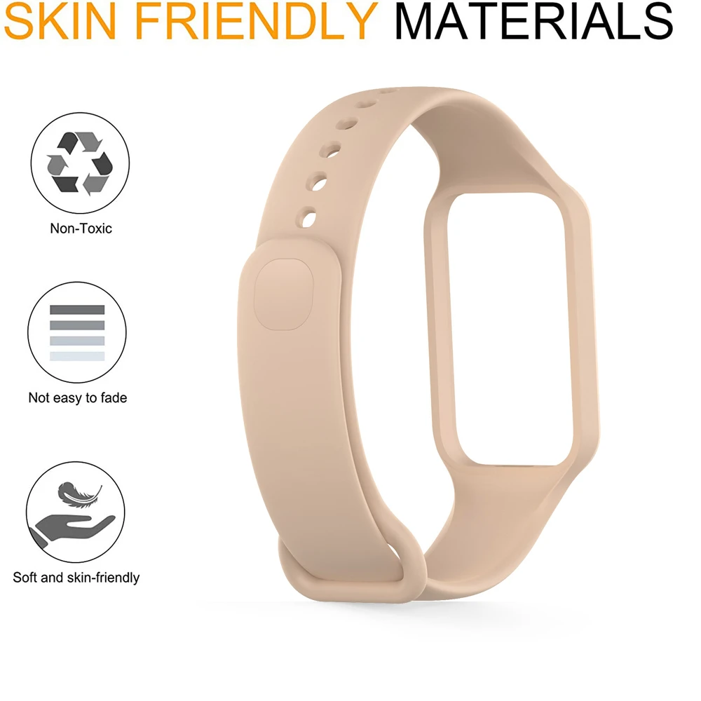 Replacement Strap For Redmi Smart Band 2/Xiaomi Smart Band 8 Active Strap Silicone Watch Strap For Redmi Band 2 Strap Bracelet