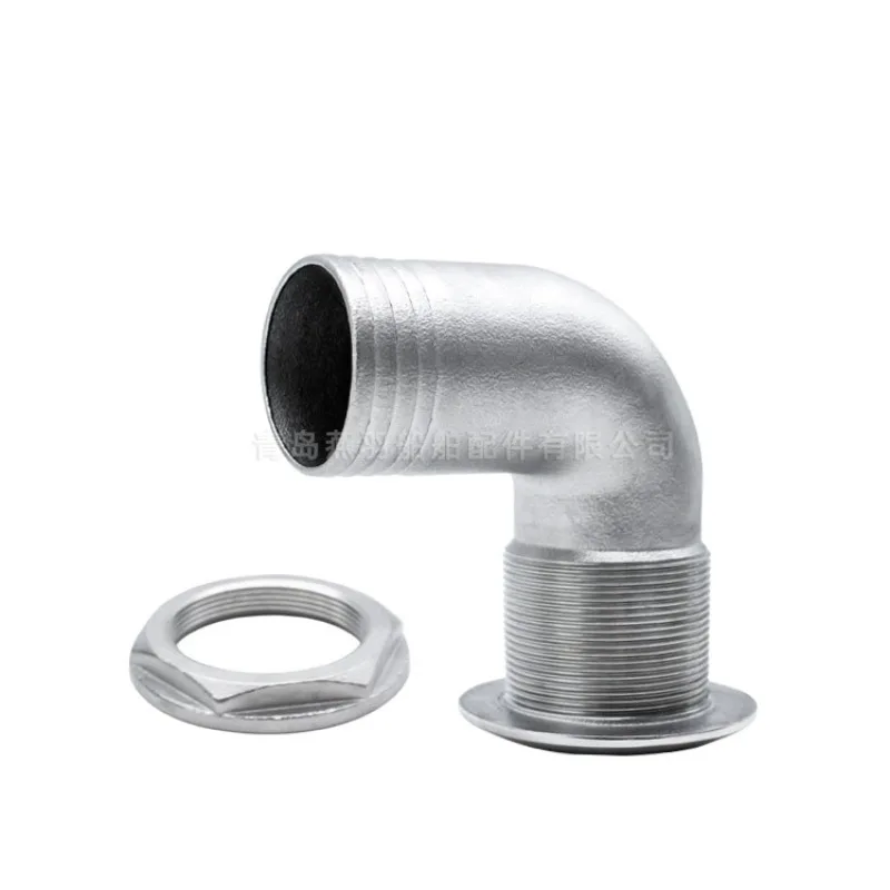 Curved vent holes for yacht stainless steel fittings, drain plugs, half-wire ventilation, right-angle exhaust ports