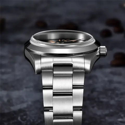 PAGANI 디자인 2024 새로운 36MM 남성 자동 기계 시계 NH35 사파이어 스테인레스 스틸 AR 코팅 20Bar 시계 시계 시계