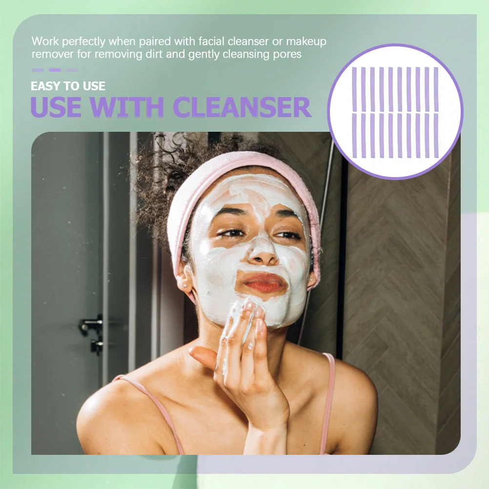 96 قطعة تنظيف الوجه المضغوط نفخة الوجه الإسفنج للتنظيف العميق المسام التقشير العناية بالبشرة وسادة ماكياج أداة إزالة الصواميل الوجه #6