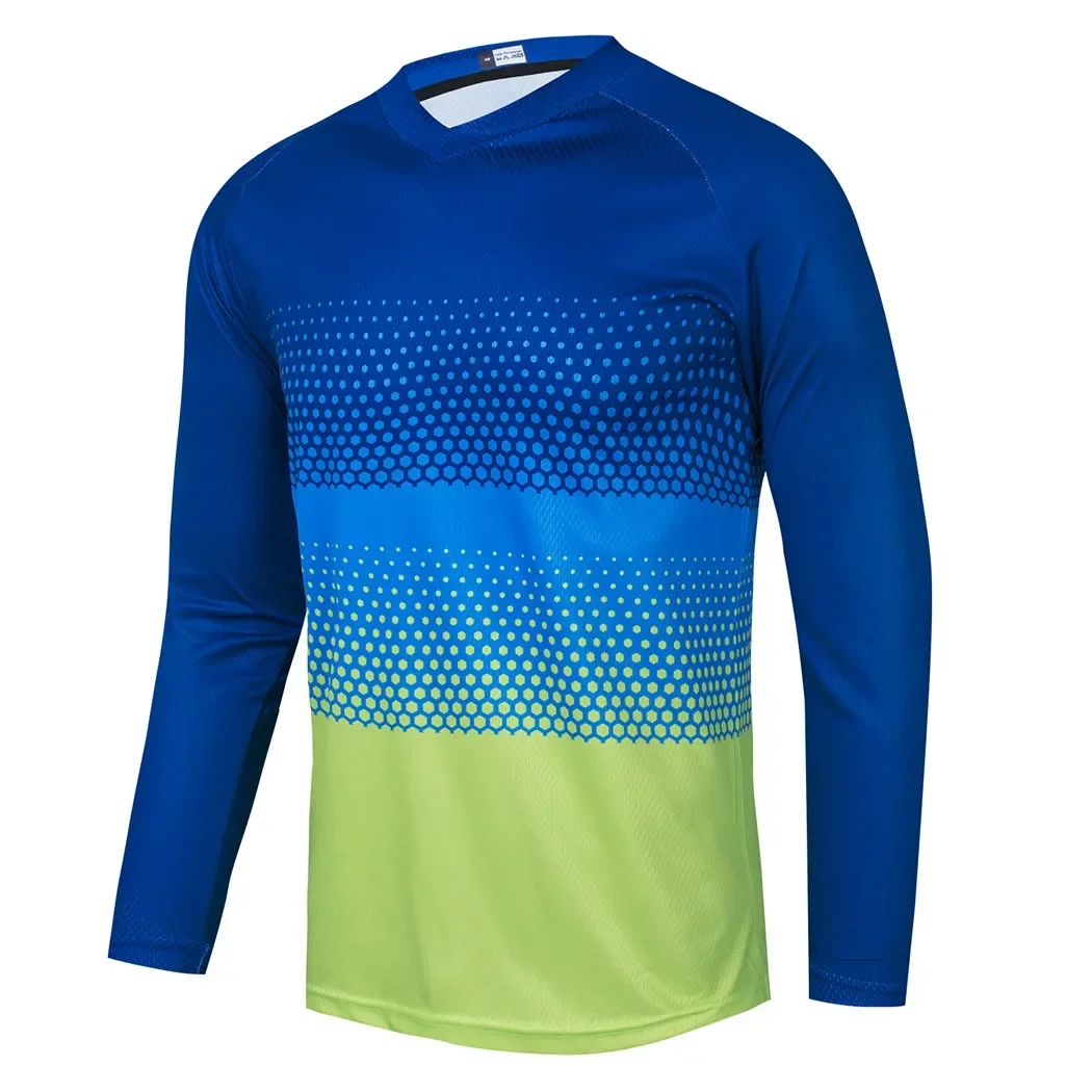 Men's Motocross Jersey, Dirt Bike & BMX Off‑Road MTB Shirt, Enduro DH MX Racing Apparel, Long‑Sleeve Cycling Sports Top view 4
