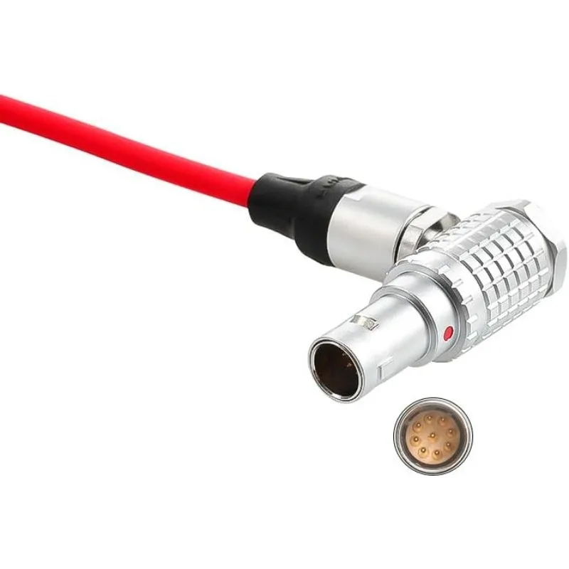 Ultra Soft Timecode Cable for RED Komodo, RED V-Raptor 8K Camera, Tentacle Sync 3.5mm TRS to EXT 9 Pin Male Cable 45CM 18inches