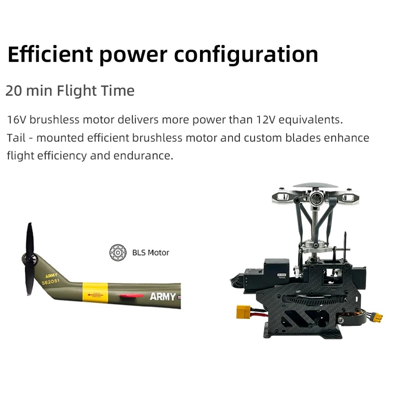 Fly wing New upgrade UH-1 V4 6CH RC Huey Helicopter with ACE H2 flight control GPS self stabilization system Double/four paddle