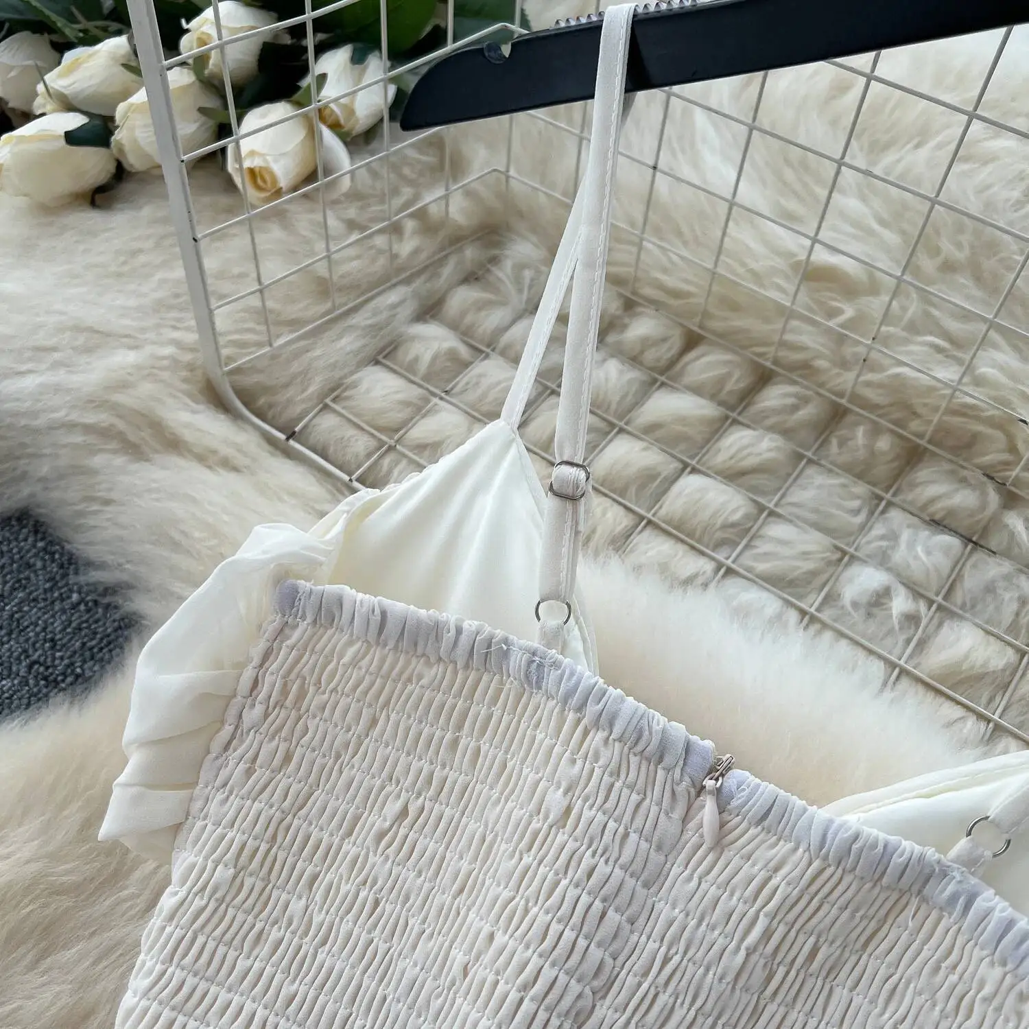 Women Elegant Chiffon Long Dress Twisted High Waist Irregular Lotus Leaf Beach Dresses Ladies Sexy V-neck Boho Long Robe Vestido