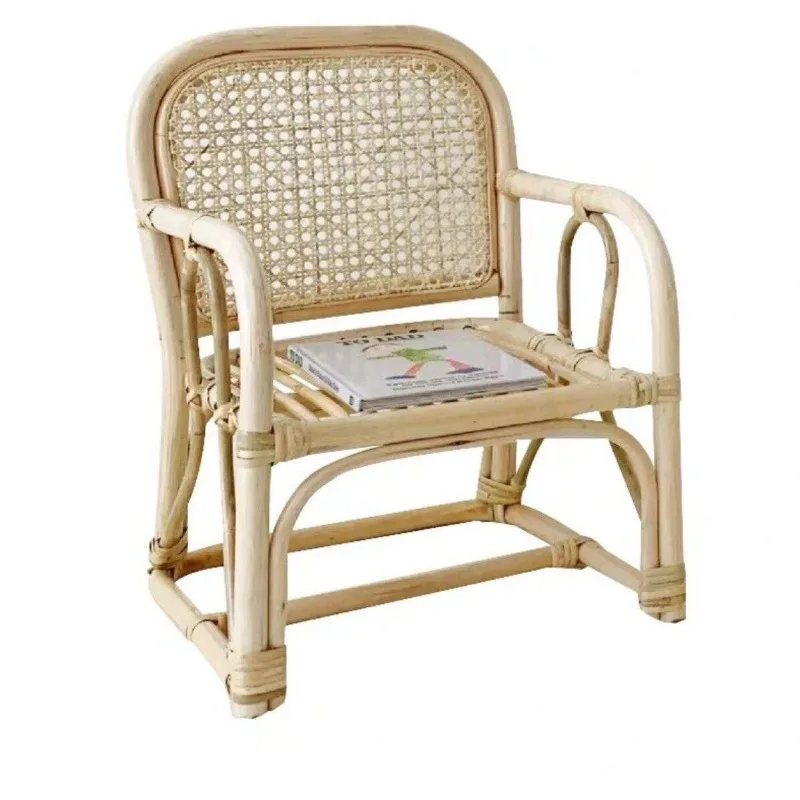 Photography props rattan chair, Japanese room rattan chair leisure stool