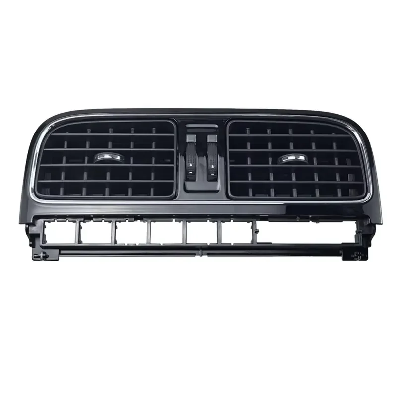 Glossy Black Center Console Dashboard Trim for VW Polo 2011-2013 AC Air Outlet Vent Cover Chrome Decor 6RD819728 6RD819703