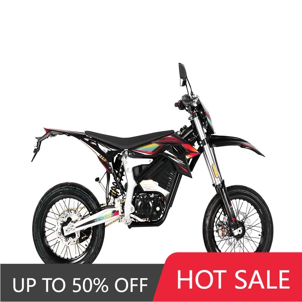 RRE MCG S3 Heavy Duty 60V Electric Off-Road Motorcycle 3200W Motor Hydraulic Shock Absorption Braking System 61-80 km/h Speed 13