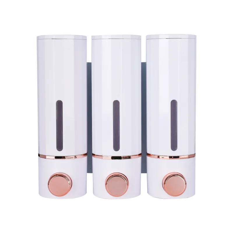 موزع صابون الحمام شامبو سائل للاستحمام فردي 420 مل موزع صابون دش الحمام المثبت على الحائط، منتجات الفنادق #3