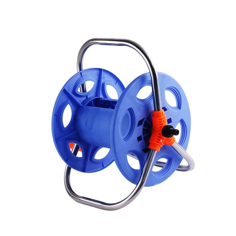

30M garden hose reel rack for irrigation system High steel metal plastic brass connector for car wash garden spring