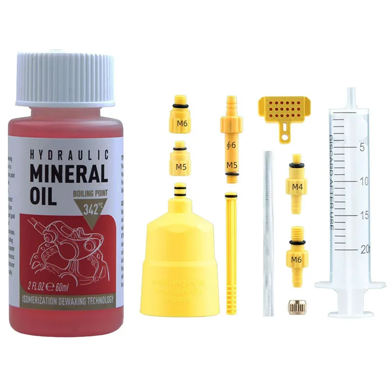 1/2/4/6/8/10/12PCS Fiets Rem Minerale olie Systeem 60ml Vloeistof Aceite Fietsen Mountainbikes Voor Weg Mountainbike Accessoires