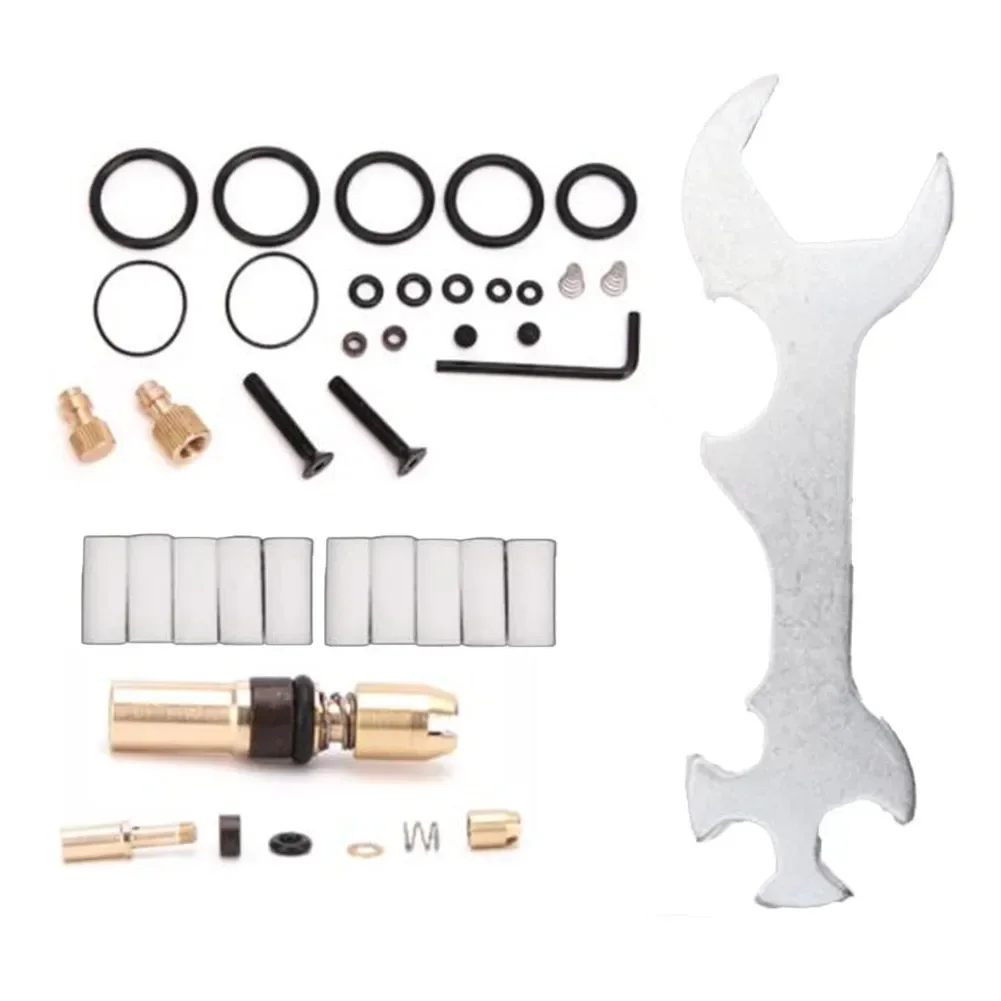 Air Pump Repair Toolkit Complete Set of 37 Accessories Including Copper Piston Wrench for Enhanced Performance