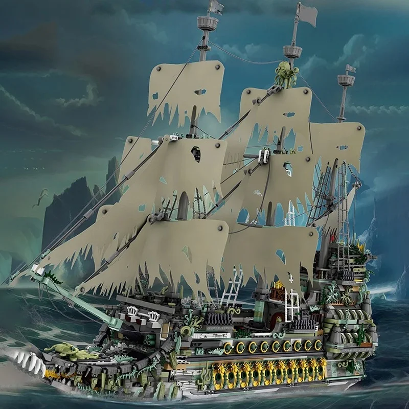 

5865PCS Kids Building Blocks Black Pearl The Flying Dutchman - Caribbean Pirates' Mega Brick Model Puzzle Toys For Children Gift