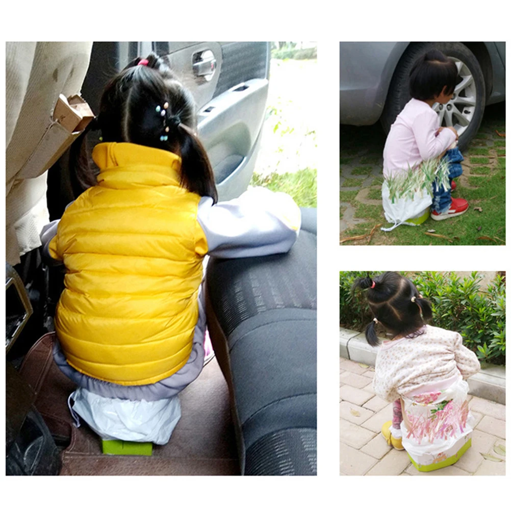 1pc dobrável portátil potty papel toalete leve compacto viagem crianças assento infantil ajuda de treinamento livre bebê dobrável toalete para