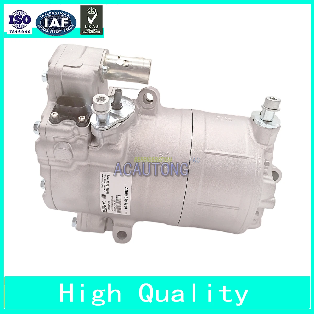 

SHS-33H3234 Electric air conditioner Ac Compressor FOR A0008303204 W166/M L/GLE500 W213/E300 W253/GLC300/GLC350 Year 2018 COD SC