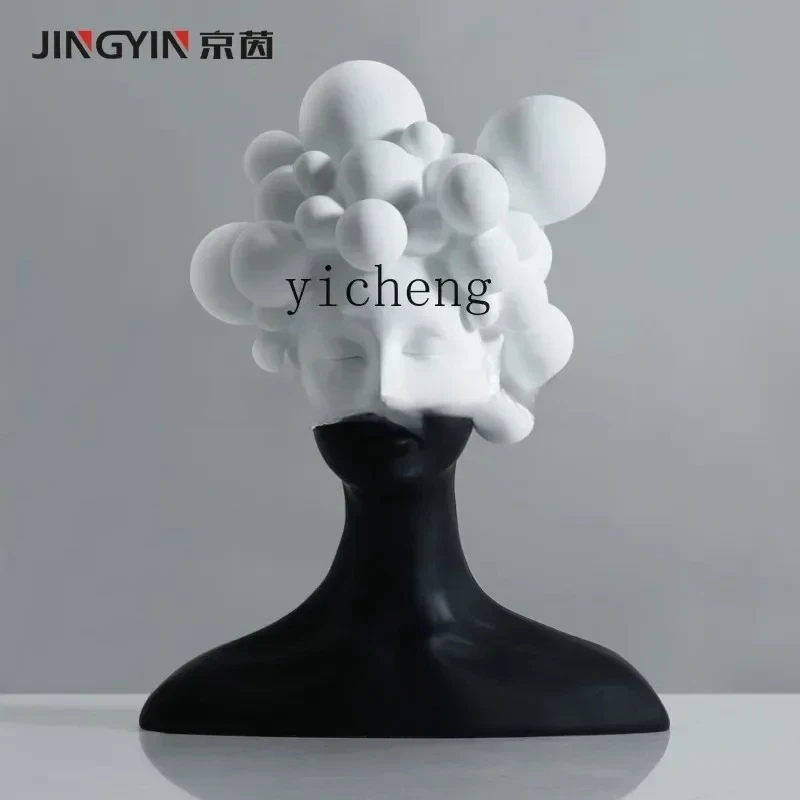 Bj-22 Nordic Figure Sculpture Model Room Art Abstract Head Creative Ornament Ornament