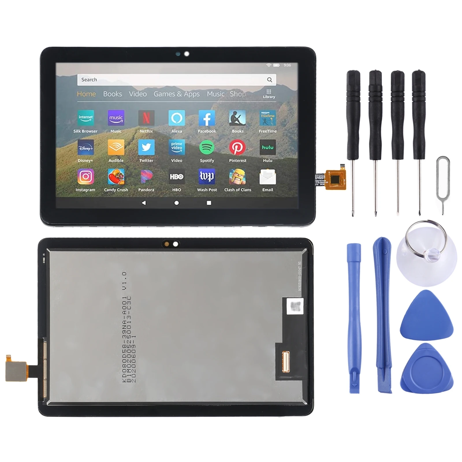OEM LCD Screen For Amazon Kindle Fire HD 8 Plus/HD 8 2020/Kids 10th Gen with Digitizer Full Assembly
