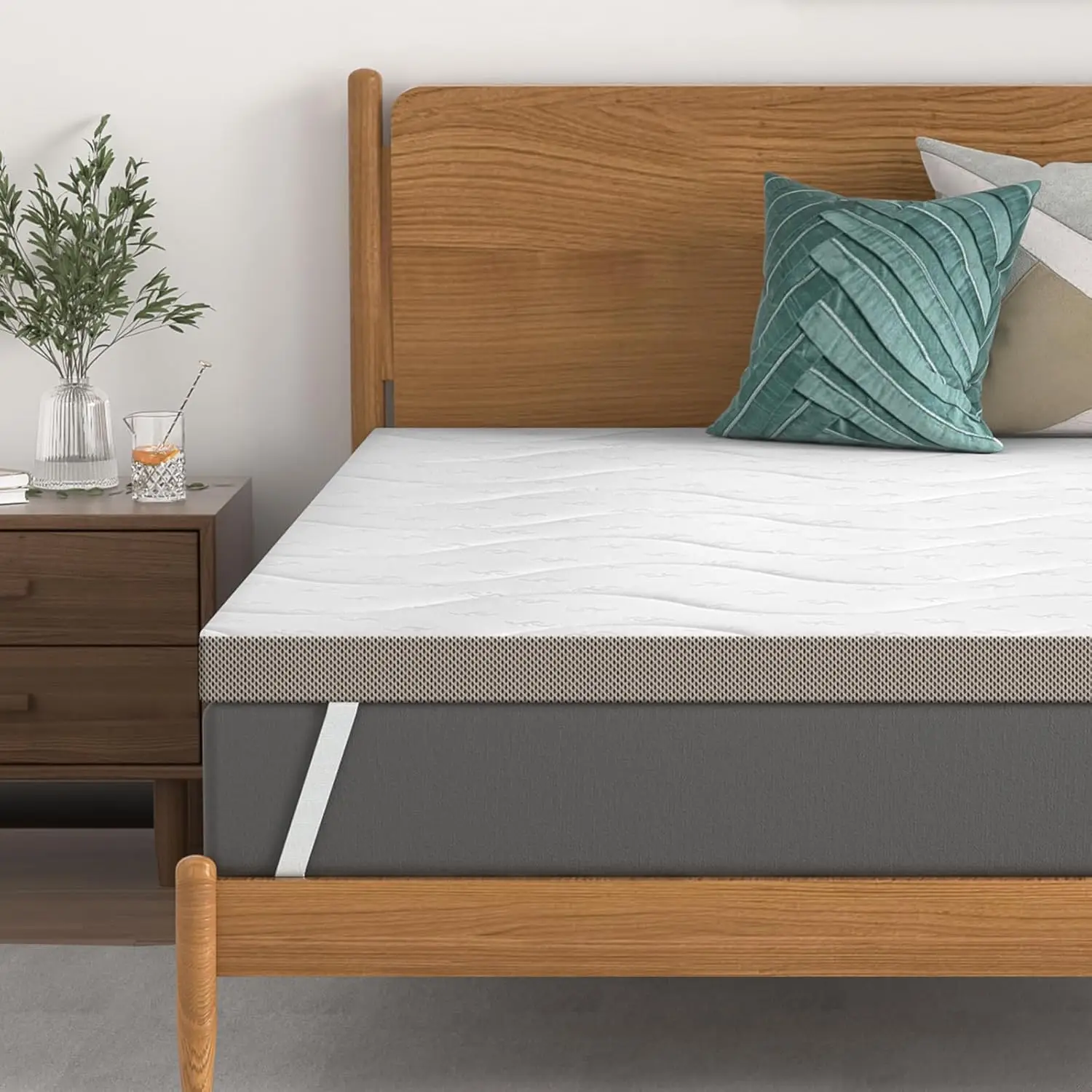 

Extra Firm Mattr Topper 3 H Twin Xl - Firm Mattr Pad Bed Topper For Pain Relief - High Density Foam With Washable Cover - No