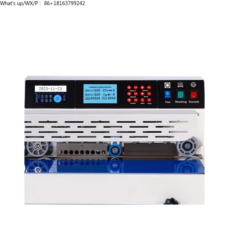 

180TP Mini Horizontal Table Continuous Band Sealer Sealing Machine Plastic Bag Sealing Machine With Inkjet Coding