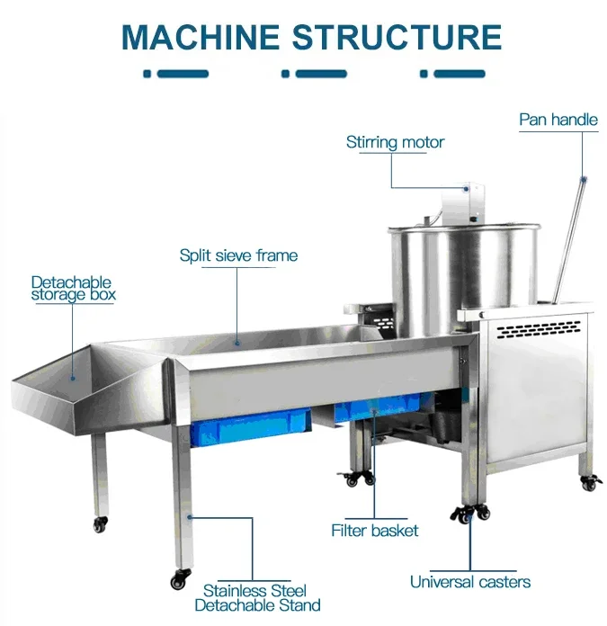 industrial gourmet popcorn making machine commercial  automatic gas popcorn machine