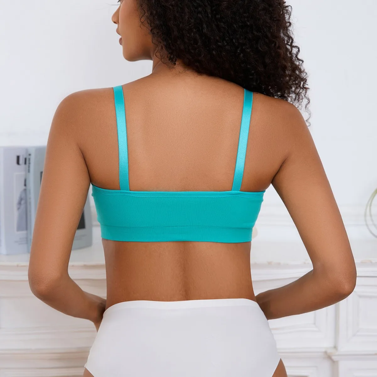 حمالة صدر مريحة للرضاعة للأمهات، حمالة صدر رياضية لليوجا لاسلكية للأمهات المرضعات مع أكواب مفتوحة بمشبك سهل