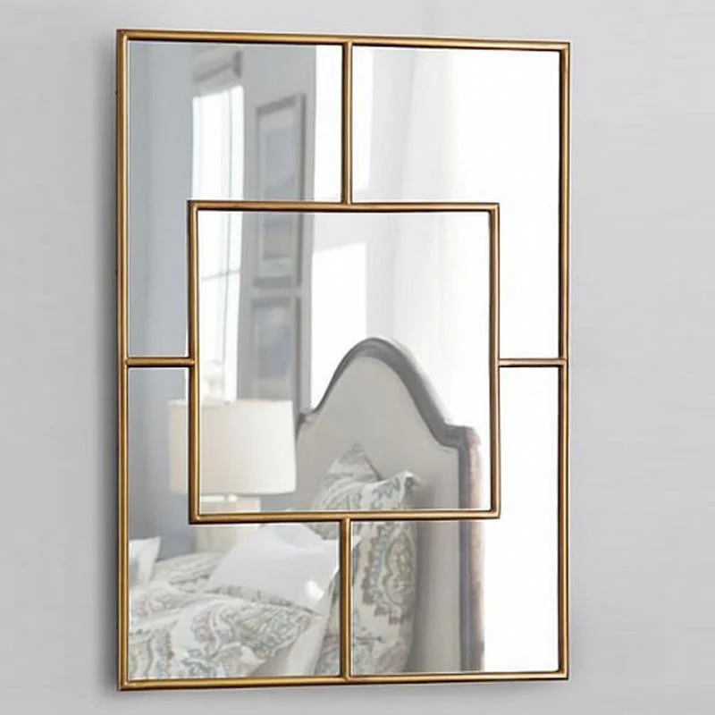 Chinese decorative mirror: wall hanging false window, wall entrance mirror, decorative wall hanging mirror