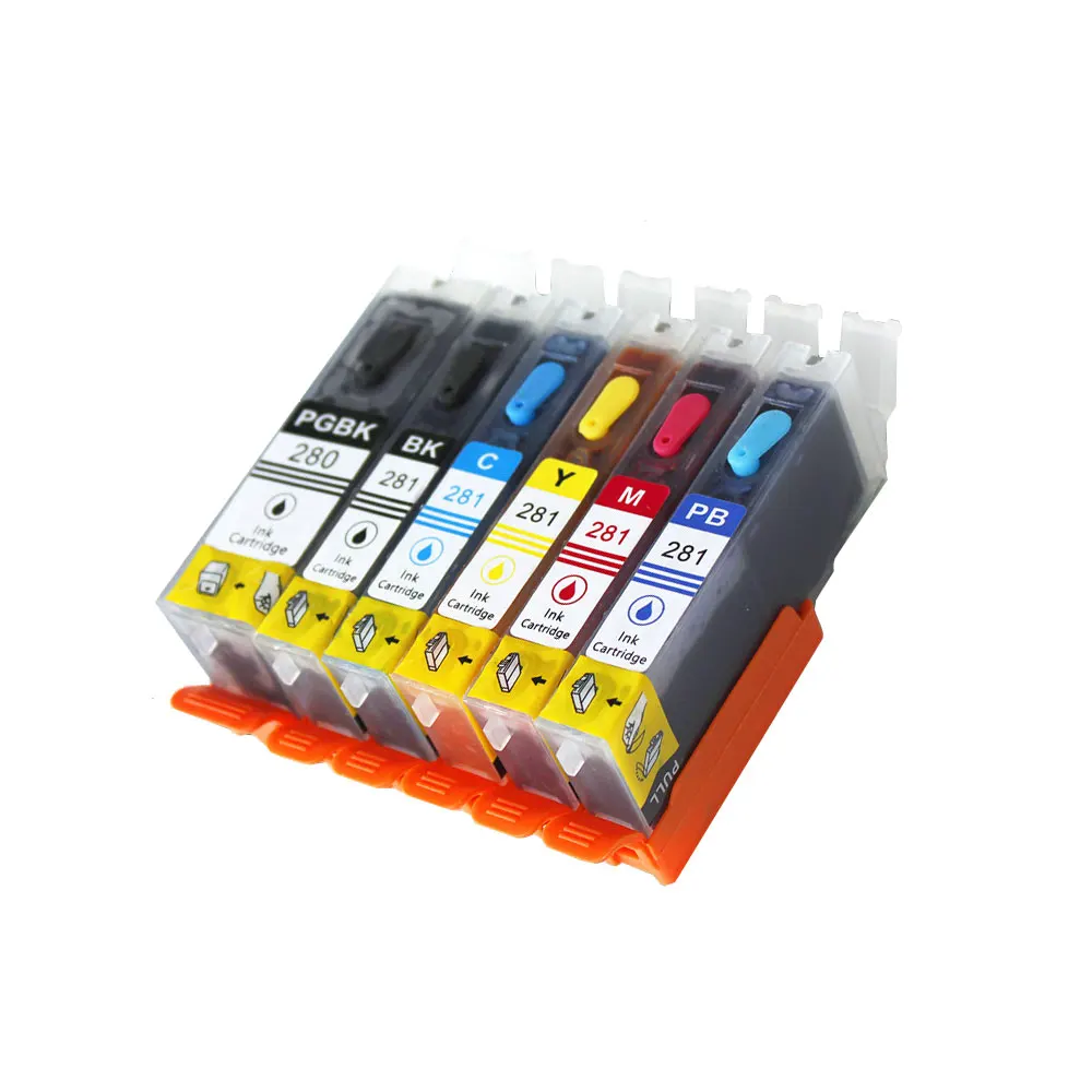 PGI-280 PGI280 Refillable Ink Cartridge for Canon TS702 TR7520 TR8520 TR8620 TS6120 TS6220 TS6320 TS8120 TS8220 TS8320 Printer