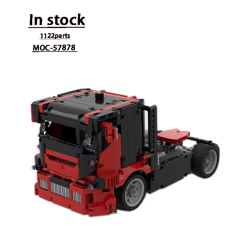 

MOC-57878 Transport Racing Car Truck Building Block Model• 1122 Parts, MOC Creative Boy Kids Birthday Building Block Toy Gift